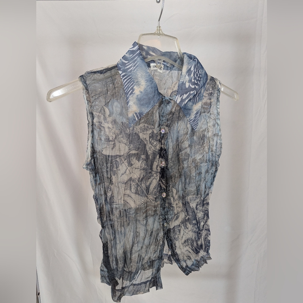 Authentic Y2K Button Up Blouse Women's Size Medium